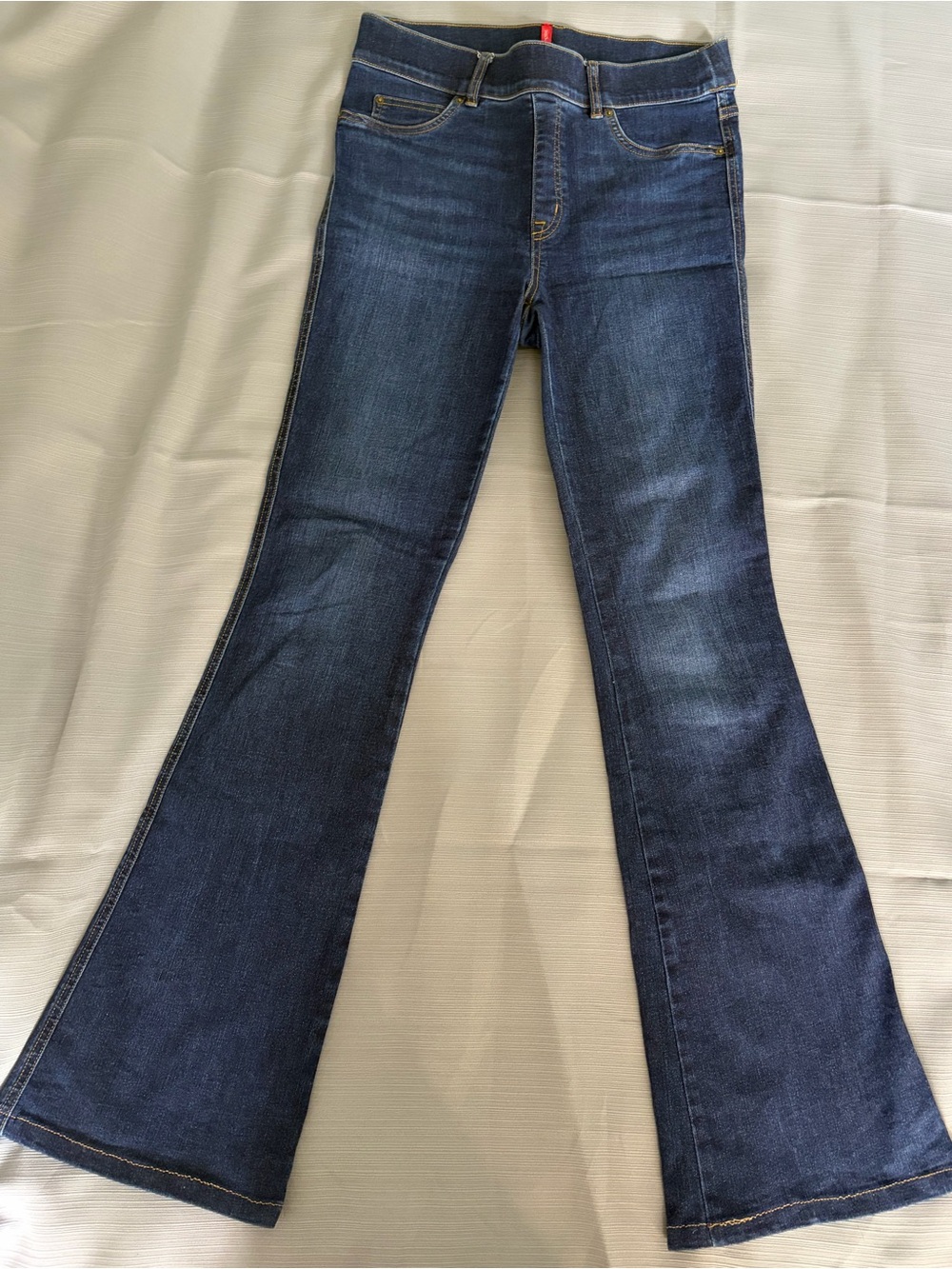 SPANX Dark Blue Flare Denim Jeans